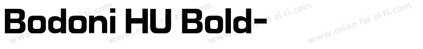 Bodoni HU Bold字体转换